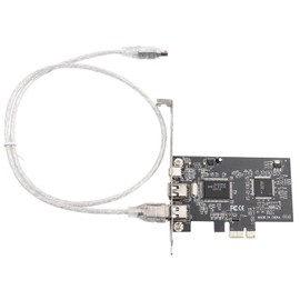 Tbest PCI-E PCI FireWire Controller Card Express FireWire 1394a IEEE 1394 Controller Card with Firewire Cable