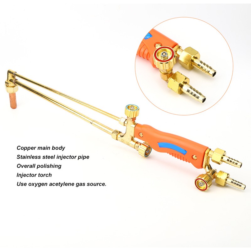 Welding Torch Gas Cutting Tool Stainless Steel Injector Pipe High‑Gear