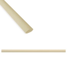 Questech Decor Quarter Round Tile Trim, 1/2 x 12 Inch Corner Shower Tile Edge Jolly, Decorative Tile Liner Cap for Kitchen Backsplash Bathroom Shower, Sand Matte, 6 Pack