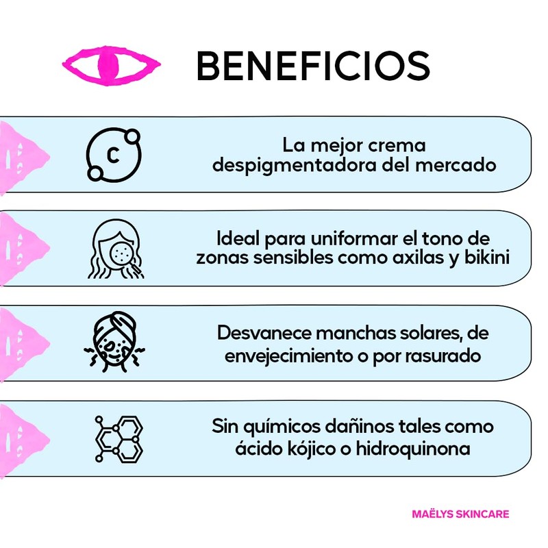 Maëlys Skincare - Crema Aclaradora (50ml) – Aclara y Unifica