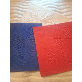 Unbranded INDEPENDENCE DAY 4TH OF JULY FIREWORKS EMBOSSED Cocktail Napkins set of 25