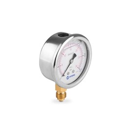 Glycerine Filled 63 mm Hydraulic Pressure Gauge Glycerine Gauge with Radial Connection 1/4 Inch 0-300 Bar M63RL1/40-300 H