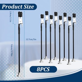 Third Hand Soldering Aid with Magnetic Base and 8 Flexible Gooseneck Arms 28.5cm Tool with Magnetic Arms with Alligator Clips for Precision Work, Soldering, Model Making and Repairs