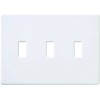 Lutron Fassada 3 Gang Wallplate, FG-3-WH, White