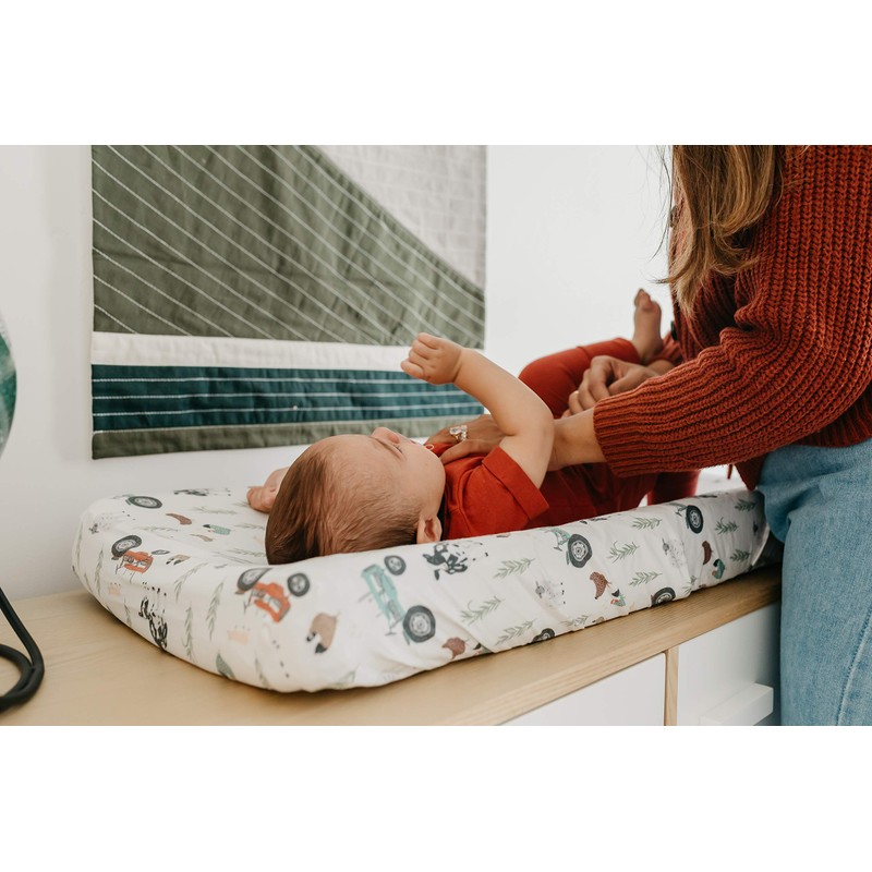 Funda para cambiador de pañales de punto premium "Jo" de