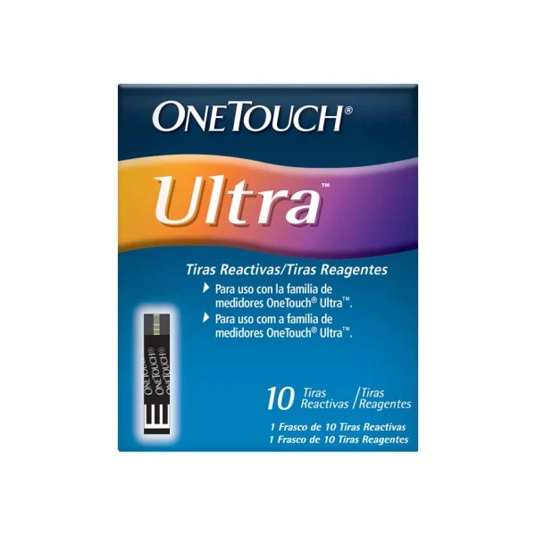 One Touch Ultra Tiras Reactivas 10 Piezas