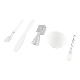 Juego de Cuencos para Mezclar Mascarillas Faciales con Cepillo de Silicona, Textura Suave, Taza Medidora, Kit de Herramientas para Mezclar...         