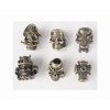 6pcs Knife Paracord Lanyard Ropes Alloy Skull and Cross Beads,EDC