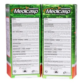 Pack x2 Shampoo Anti-Caspa 260ml Medicasp                                                                                                             