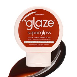 Glaze Supergloss Colour Conditioning Gloss – Hydrating Semi-Permanent Colour Hair Gloss & Shine Boost – Vegan, Cruelty-Free – 190ml - Glace Cherry
