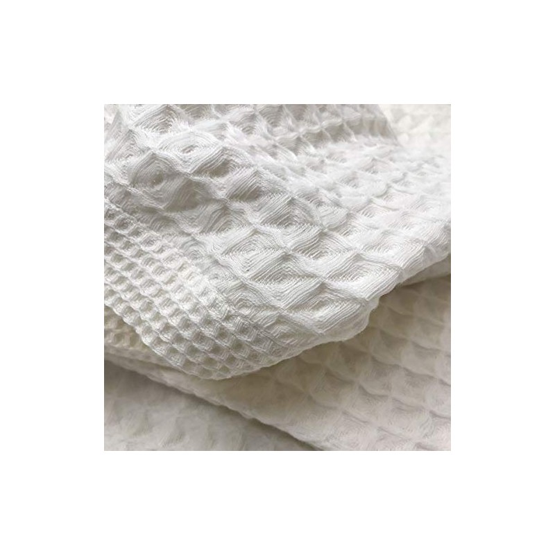 Imabari Towel, Set of 2 Bath Towels, Waffle Weave, Off-White,