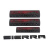 4pcs All Terrain Sierra Emblems 3D Badges Door Tailgate Replacement