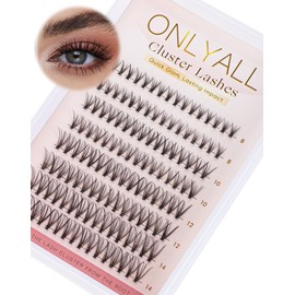 Onlyall Lash Clusters Eyelash Extensions Wispy Eyelash Clusters Cat Eye Cluster Lashes Fluffy Individual Lashes Clusters Natural C Curl Lash Clusters DIY Lash Extension Glam04