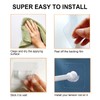 Venupple Spring Tension Rod Holder, 1.18 Inches Small Transparent Shower