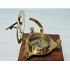 KHUMYAYAD 4" Brass Sundial Compass Fully Functional Compass nevegation Nautical
