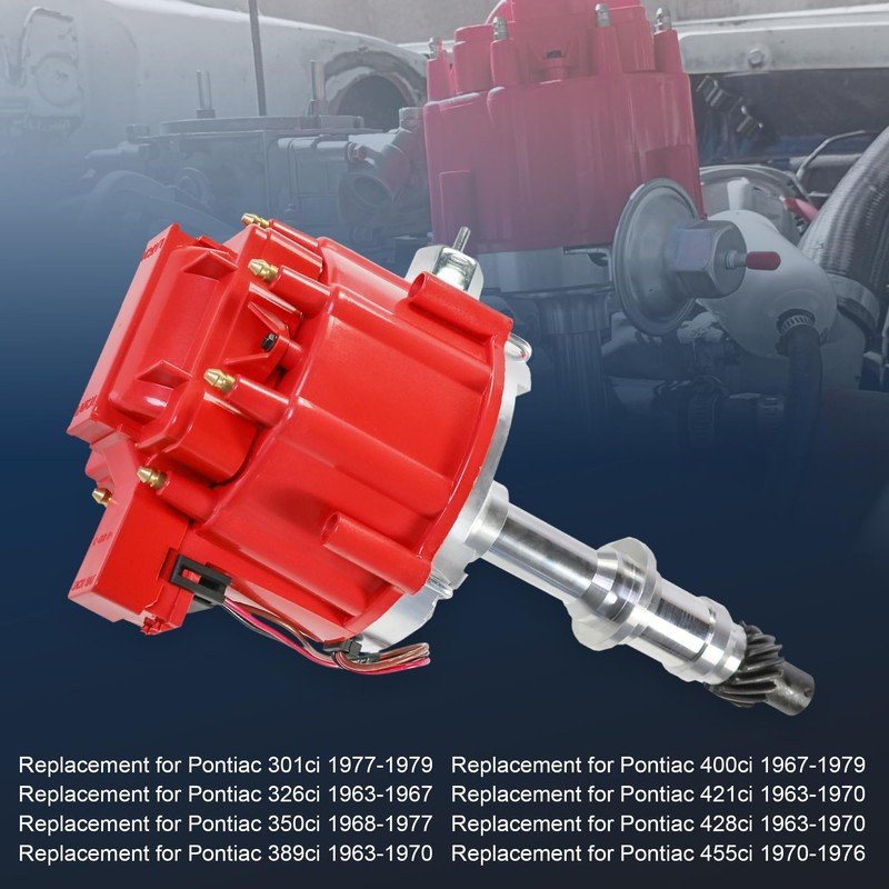 HEI Distributor w/Cap & Rotor Replacement For Pontiac 301ci 326ci