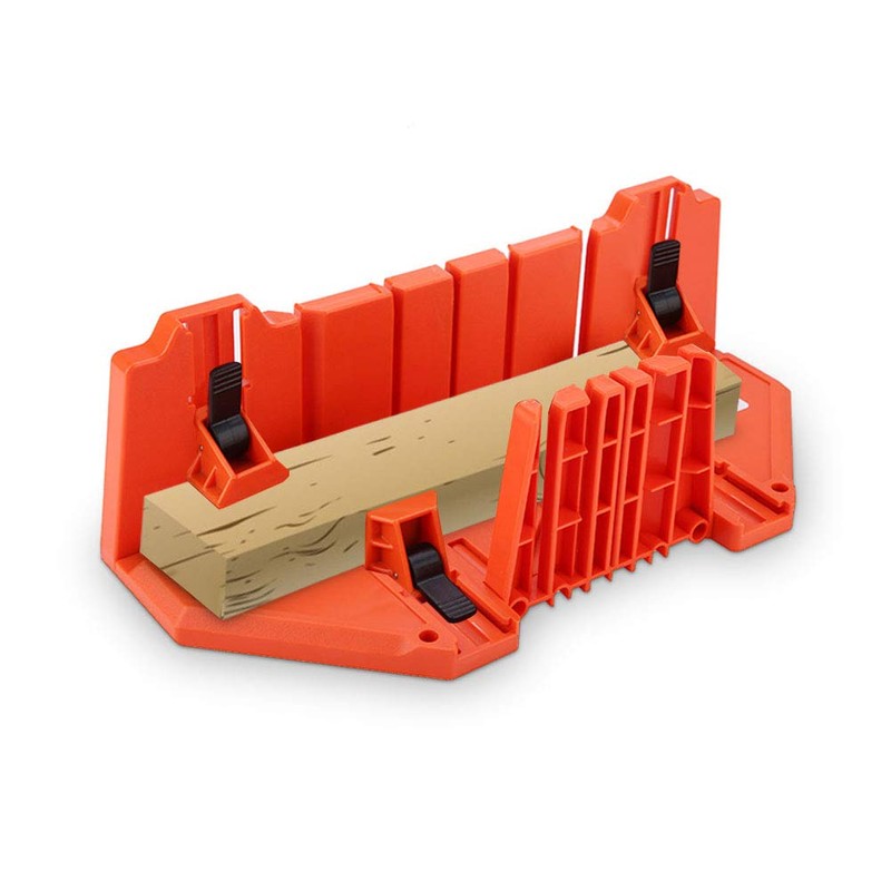Mitre Box Made of Plastic, Mitre Box with Saw Compartment,