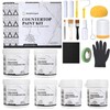 Smalltongue White Marble Countertop Paint Kit(Including Epoxy Resin), All-IN-ONE Set,