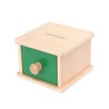 STOBOK Wooden Coin Box Toy Montessori Toy Hand Eye Coordination