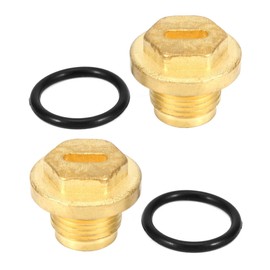 2pcs Differential Diff Brass Filler Drain Plugs with Seal Ring Fits for Land Rover Discovery 2