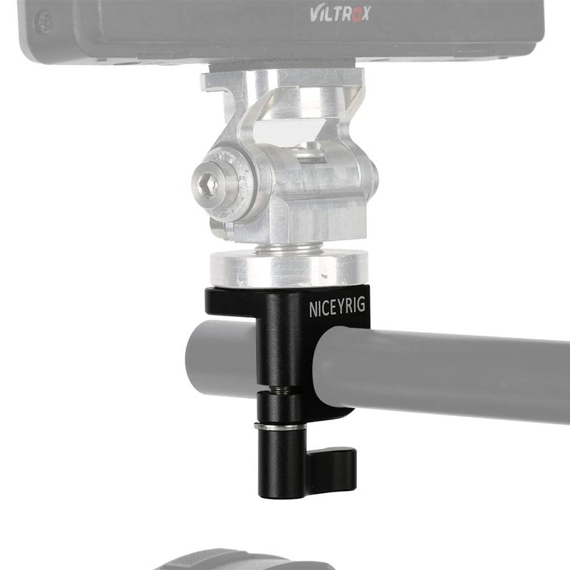 NICEYRIG 15mm Rod Clamp with Cold Shoe Adapter Monitor Mount