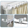 LAZTZQ Outside Mounted Blinds Curtain Rod Bracket Attachment, 1.3 -