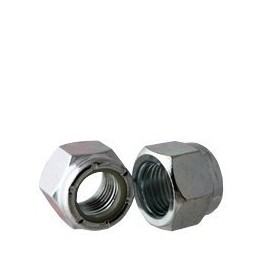 #6-32 UNC NTM (THIN) GRADE A NYLON INSERT LOCKNUTS | COARSE THREAD | LOW CARBON | ZINC CR+3 | INCH | (QUANTITY: 100)