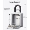 Puroma Key Lock Box, 4-Digit Combination Key Storage Lockbox, Portable