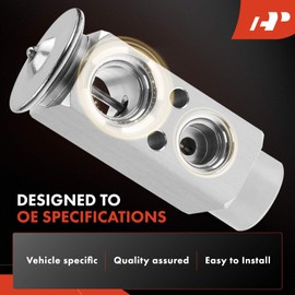 A-Premium A/C Expansion Valve Compatible with Jaguar XJ12 XJS 1994-1996, XJ6 1995-1997, XJ8 1998-1999, XJR Vanden Plas 1995-1999, XK8 1997-1999, 4.0L 6.0L, Without Solenoid