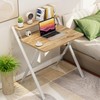 GreenForest Small Folding Desk No Assembly Required, Fully Unfold 27.3