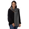 Fishers Finery Women's 100% Cashmere Ribbed Knit Winter Scarf |