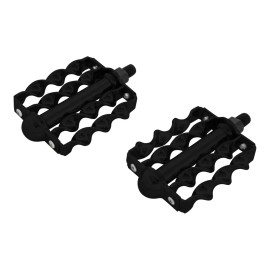 Lowrider Classic Double Flat Twisted Bicycle Pedals 1/2" Beach Cruise Bike BLACK