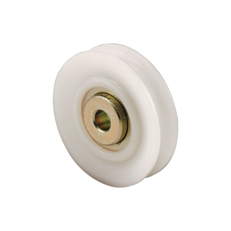 Prime-Line D 1716 Nylon Roller, Steel Ball Bearings, 1-11/16 In.