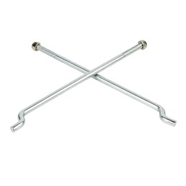 HOGUCAL Golf Cart Battery Hold Down Plate with Rods Kit for EZGO 1994 up 70045G01 01101G01 2 Pcs Hold Down Rods Durable Battery Securement Accessories for EZGO Golf Carts