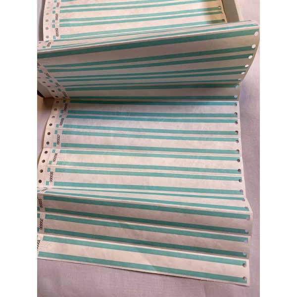 BRADY PDC Tyvek Wristband 1000 Labels Numbered Security Events Bars