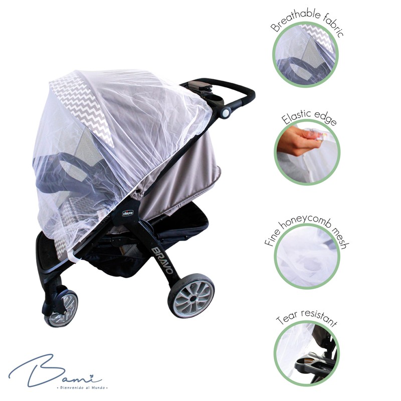BAMI Stroller Bug and Mosquito Net Oeko-TEX Certified