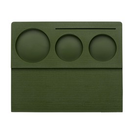 Normcore Espresso Tamping Station V3, Corner Tamping Mat, Silicone Coffee Tamper Mat Holder Pad for Baristas, Food Grade Non-Slip Silicone, Dark Green