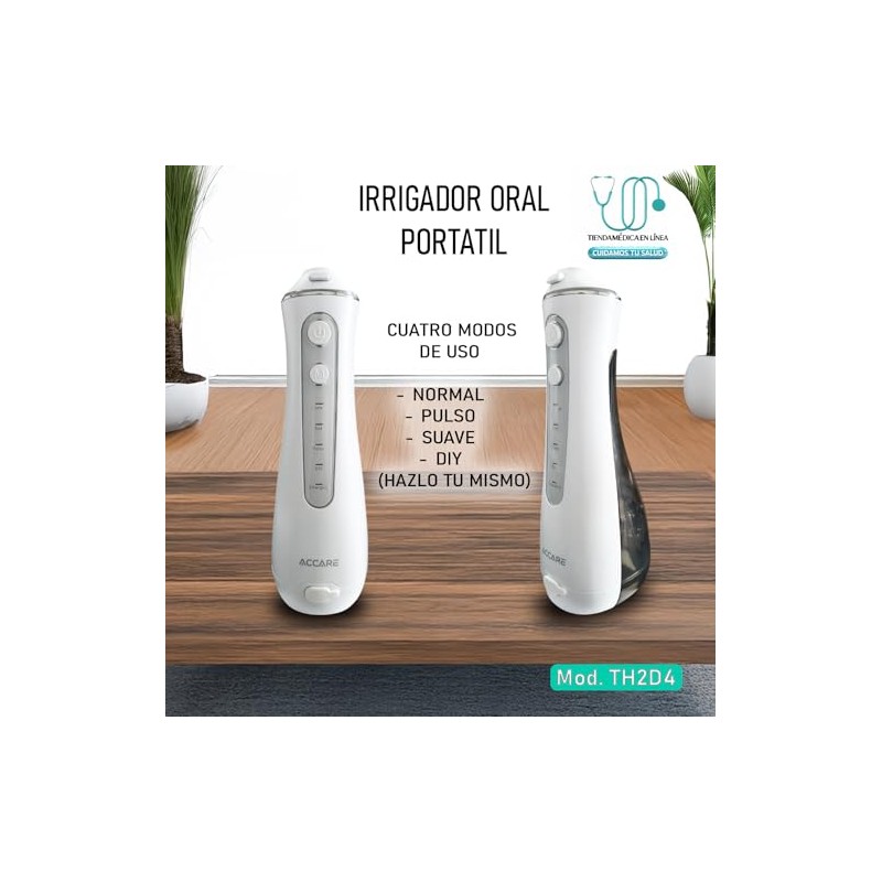MEDIMETRICS Irrigador Portátil Bucal â€“ Accare TH2DA