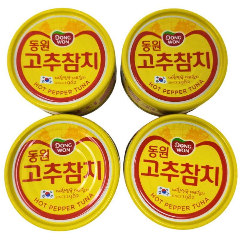 Dongwon Tuna in Hot Pepper Sauce with Vegetables, 150g (4