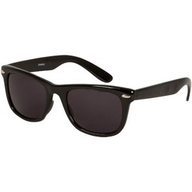 Sakkas DS1006 Retro 1980's Style Sunglasses with Super Dark Lens - Black