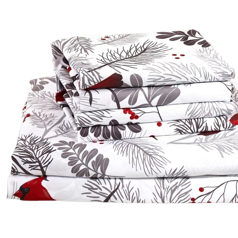 Virah Bella - Cardinals - 4-Piece Sheet Set - King