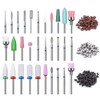 MUEYAN 31 pcs Nail Drill Bits Set with 210 Pieces