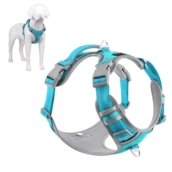 Plutus Pet No Pull Dog Harness, Release At Neck, Reflective