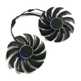 iHaospace 2 Pcs/lot T129215SU Graphics Card Fan for GIGABYTE GTX 1050Ti 1060 1070 RX 470 480 570 580 R9 380X
