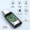 TRANLIKS 5 Pack Micro USB to USB C Adapter Micro