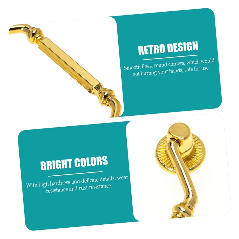 SHINEOFI 3pcs Elegant Cabinet Door Handle Durable Pull Handles for
