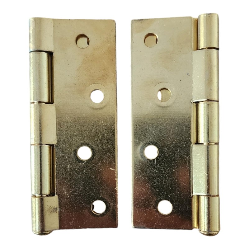 Loose Pin Butt Hinges 100mm (4") Electro Brased Holes for