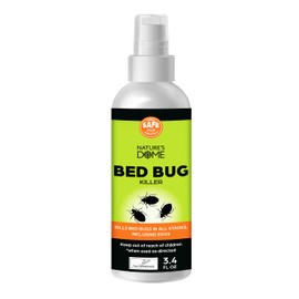 Nature’s Dome Bed Bug & Mite Spray – TSA-Approved 3.4 oz Travel Size– 100% Efficacy, Destroys Eggs & Resistant Strains, Made from Natural Ingredients