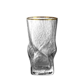 EVEREST GLOBAL Whisky Glasses Set of 4, 14 oz Unique Creative Twist Scotch, Old Fashioned Whiskey for Bourbon, Scotch, Tequila, Cognac, Rum