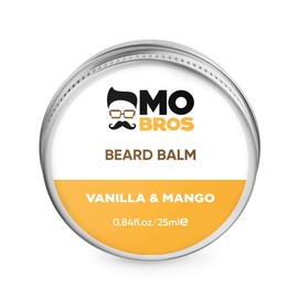Beard Balm | Vanilla & Mango | 25ml | Softens, Styles & Tames Facial Hair | Promotes Growth, Adds Shine, Reduces Dryness & Itching | Contains Natural & Premium Ingredients